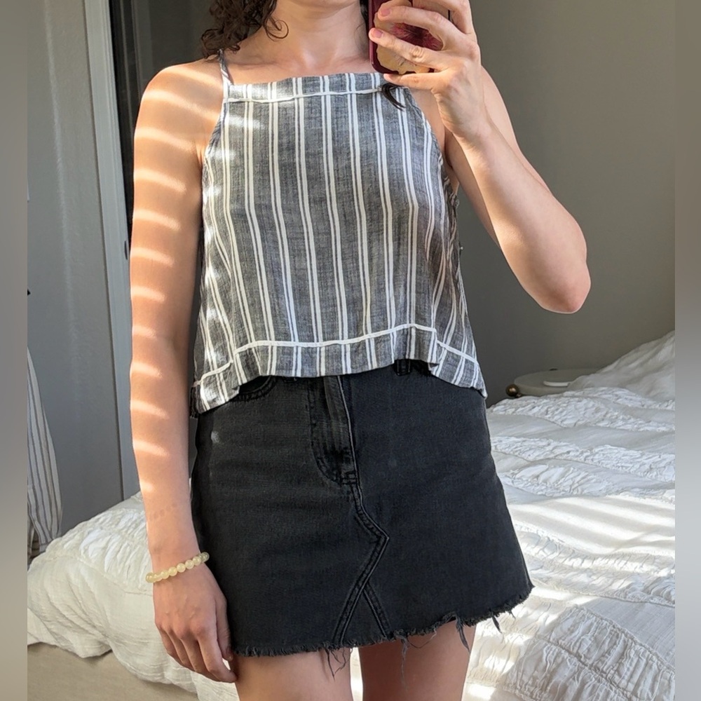 Anthropologie Cloth and Stone button back tank top